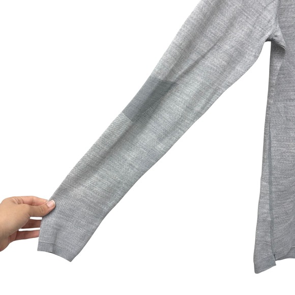 Smartwool Intraknit Merino 200 Crew Base Layer Light Gray Women's Large NWT - Picture 3 of 7